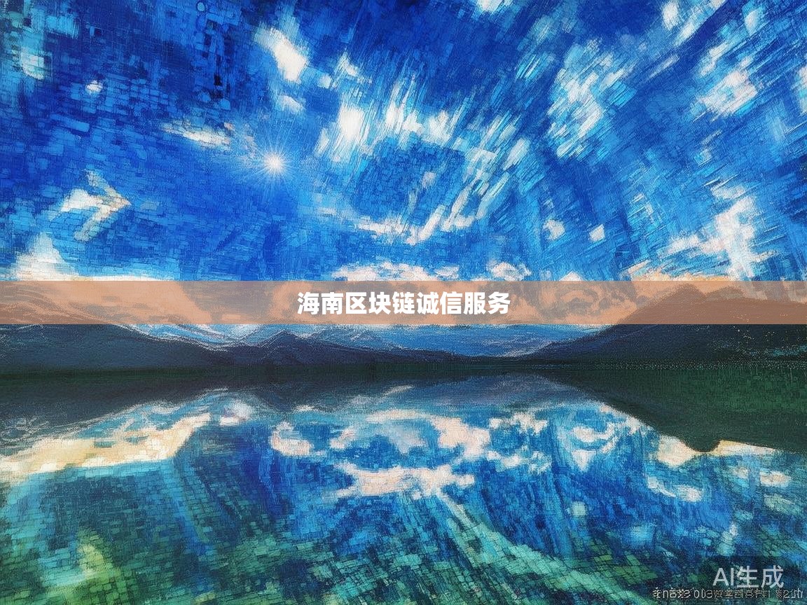 海南区块链诚信服务：打造个人与企业可信数字档案，解决验证难题